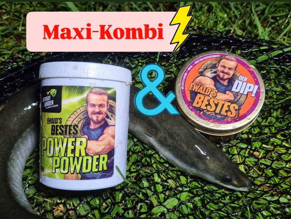 EWALD‘S BESTES POWER POWDER & DIP: Maxi-Kombi für mehr Fangerfolg