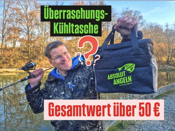 ÜBERRASCHUNGS-KÜHLTASCHE fürs Forellenangeln: Viel drin zum tollen Preis!