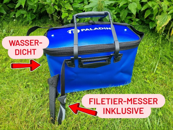 WASSERDICHTE TASCHE & FILETIER-MESSER: Dieses Set braucht jeder Angler!