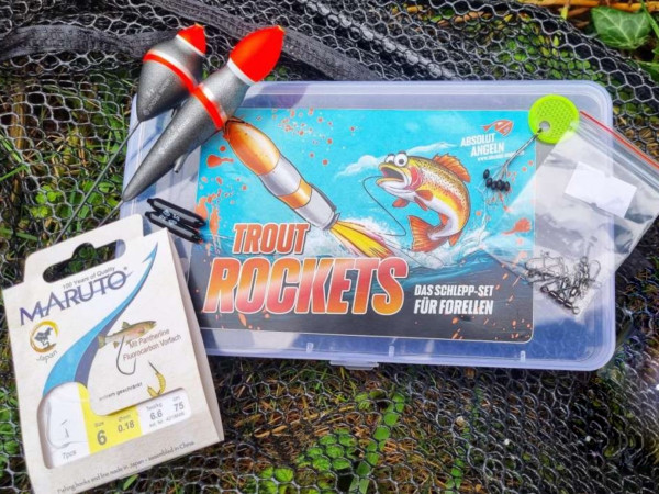 TROUT ROCKETS: Das XL SET fürs Schleppen und Stand-Angeln am Forellensee