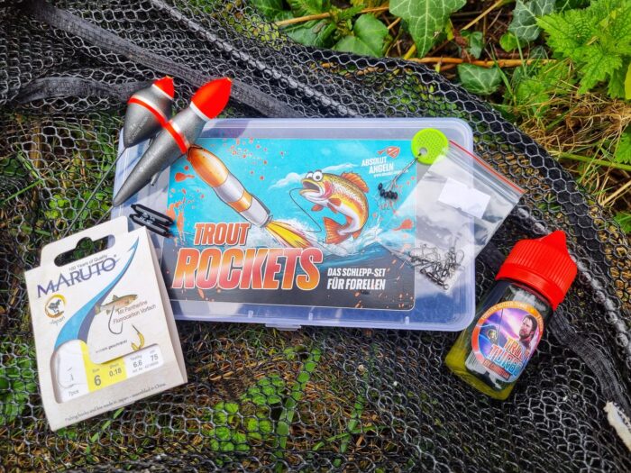 TROUT ROCKETS & TROUT TURBO: XL SET fürs Schleppen und Stand-Angeln am Forellensee