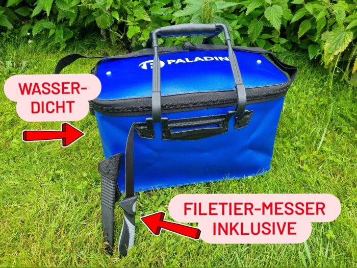 WASSERDICHTE TASCHE & FILETIER-MESSER: Dieses Set braucht jeder Angler!