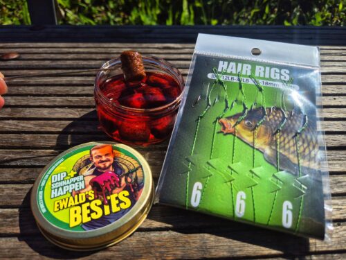 EWALD’S BESTES SCHNAPPER HAPPEN & 6 Hair-Rigs : Super aromatische Hakenköder im Dip - fix und fertig für den Einsatz