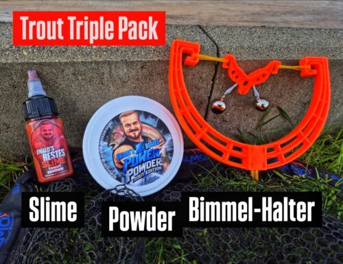 Trout Triple Pack: Ewald&rsquo;s Bestes Slime, Power Powder & Bimmel-Halter
